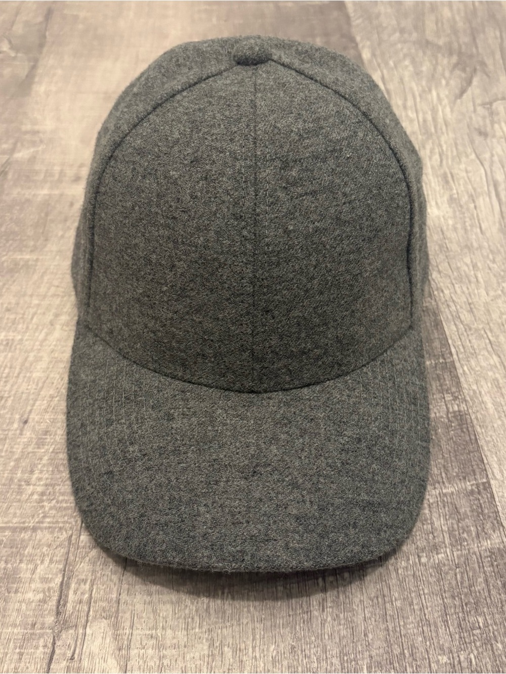 Varsity Headwear Legacy Structured Merino Wool Baseball Cap Grey Size M